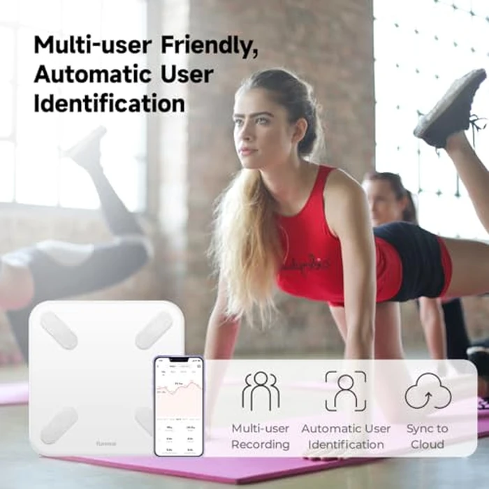 Yunmai Smart Scale with BMI, Body Fat, Muscle Mass, Digital Weight Body Fat Scale Mini, 13 Body Composition Scale Bluetooth Health Apps Compatible, Rechargeable 400lb by YUNMAI - Image 8