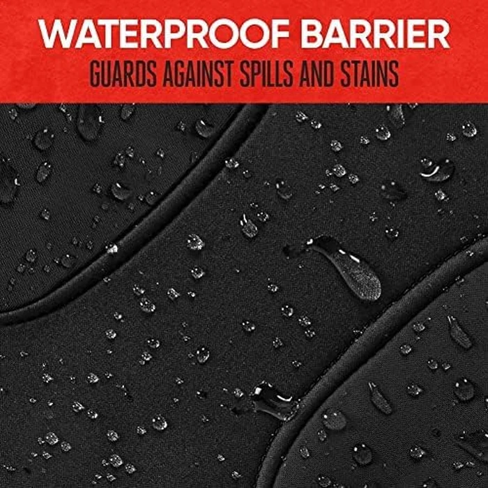 Motor Trend AquaShield Waterproof Front Seat Covers, Black Seat Covers for Cars - Neoprene Front Car Seats Cover, SUV Seat Covers Protector - Car Interior Cover for Auto, Trucks, & Dog Owners by Motor Trend - Image 6