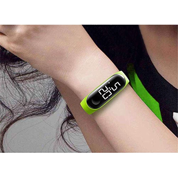 CdyBox 10 Pack 50 Meters Waterproof Led Digital Touch Screen Sport Watch Silicone Women Men Wristwatch (10 Pack White) by CdyBox - Image 4