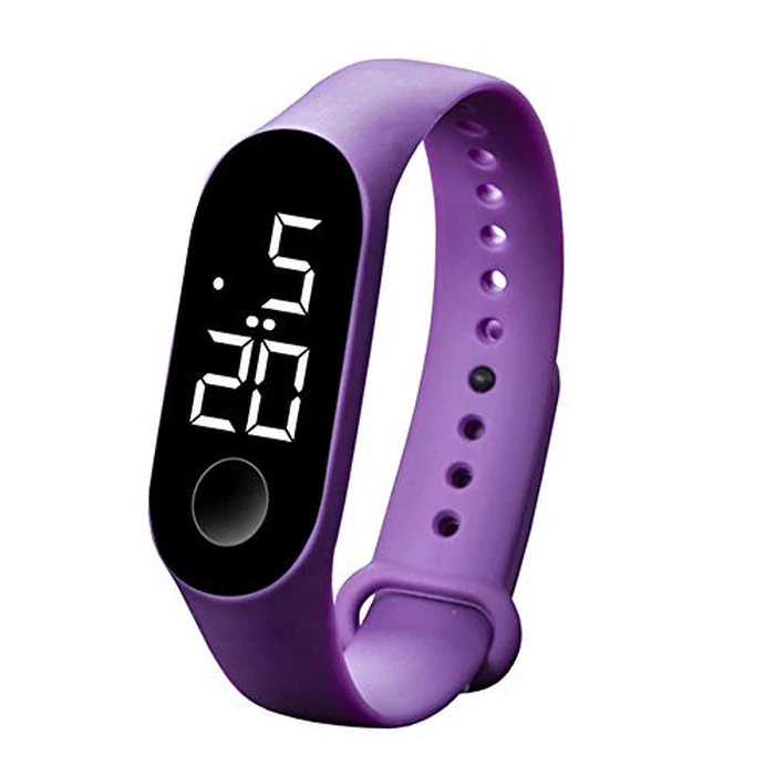 CdyBox 10 Pack 50 Meters Waterproof Led Digital Touch Screen Sport Watch Silicone Women Men Wristwatch (10 Pack White) by CdyBox - Image 6