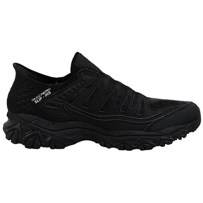 Skechers Men's Afterburn M. Fit Ridgeburn Hands Free Slip-in, Black/Black, 11.5 W US by Skechers - Image 4