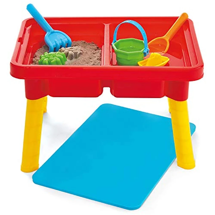 Toddler Sensory Kids Table with Lid | Sensory Bin | Kidoozie | Mega Block Compatible Lid | Indoor Outdoor Use , Red, G02521 17 x 12.5 x 11 inches by Kidoozie - Used - Very Good condition - US$21.15