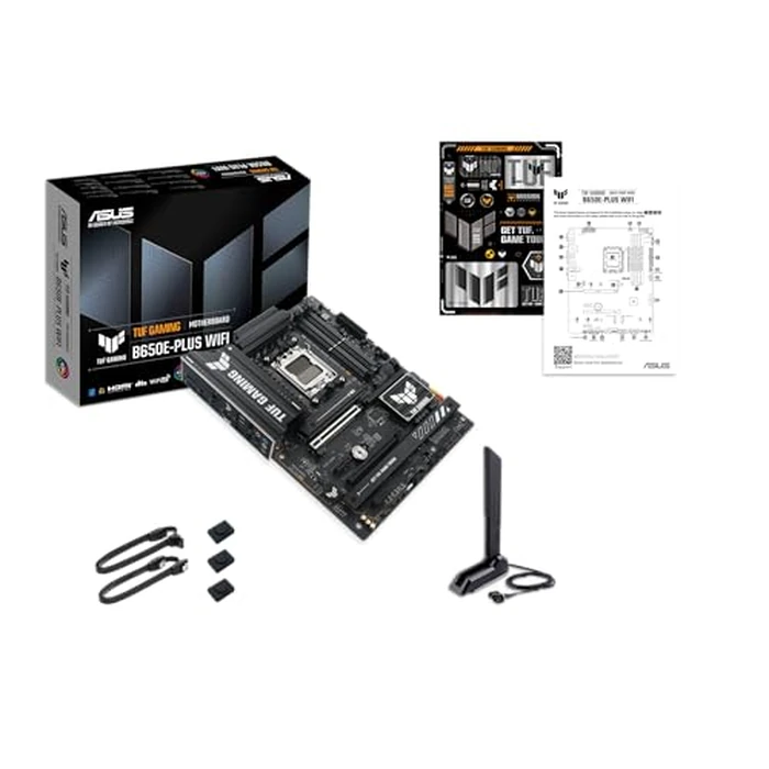 ASUS TUF Gaming B650E-PLUS WiFi AMD B650 ATX Motherboard, 12+2+1 80A DrMOS Power Stages, DDR5, PCIe 5.0 Ready, 3X M.2, Wi-Fi 6E, 2.5Gb LAN, DisplayPort, HDMI(TM), USB Type-C, BIOS Flashback, Aura Sync by ASUS - Image 9