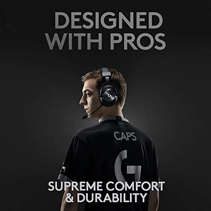 Logitech G PRO X Wireless Lightspeed Gaming Headset with Blue VO!CE Mic Filter Tech, 50 mm PRO-G Drivers, and DTS Headphone:X 2.0 Surround Sound, 20+ Hour Battery Life, Black by Logitech G - Image 2