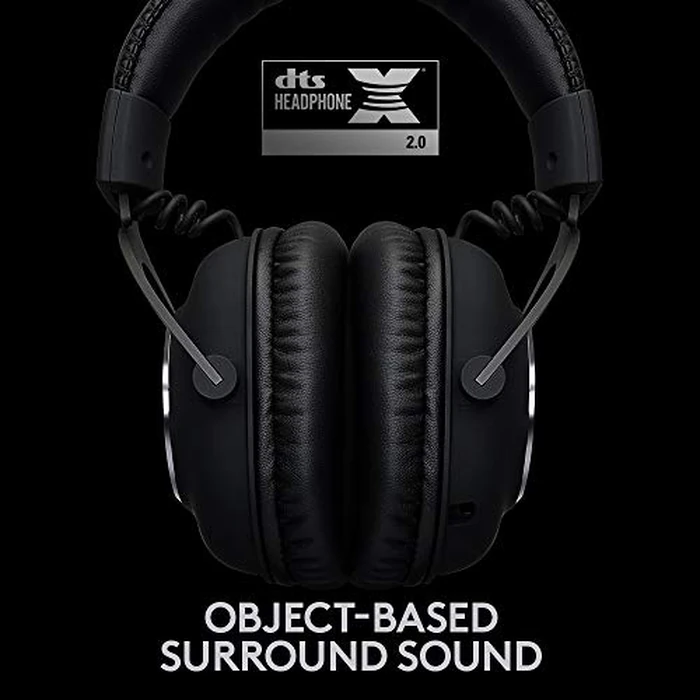 Logitech G PRO X Wireless Lightspeed Gaming Headset with Blue VO!CE Mic Filter Tech, 50 mm PRO-G Drivers, and DTS Headphone:X 2.0 Surround Sound, 20+ Hour Battery Life, Black by Logitech G - Image 7