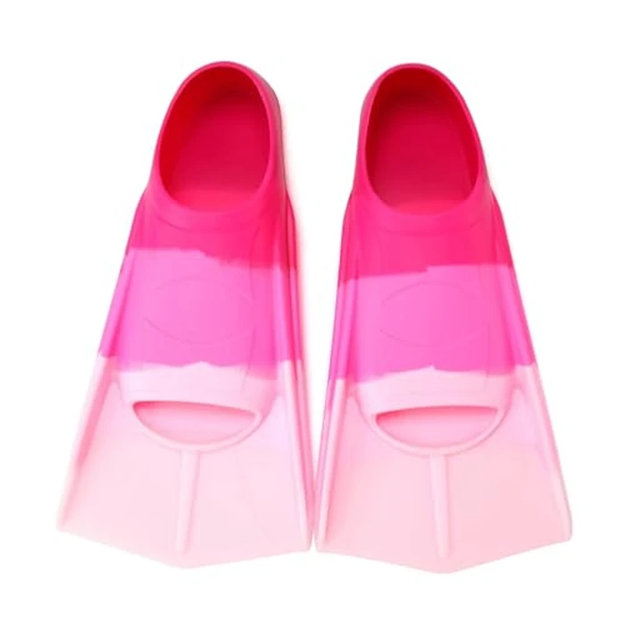 Azuunye Kids Swim Fins, Youth Swimming Flippers for Lap Swimming Training, for Children Girls Boys (Dark Pink / Pink / Rose / Light Pink, S(US Kids 1.5-3.5)) by Azuunye - Used - Very Good condition - CA$30.67