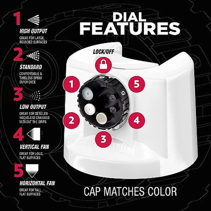 Rust-Oleum 2X Automotive Enamel Custom Spray 5-in-1 Spray Paint, 12 oz, Gloss White by Rust-Oleum - Image 3