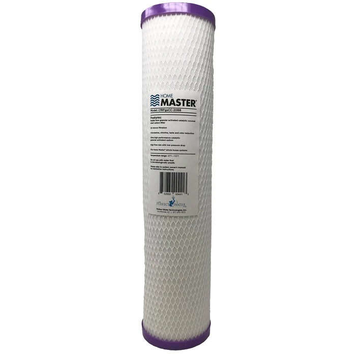 Home Master CfRFgaCC-20BB Replacement Whole House Water Filter, High Flow 20gpm, Radial Flow Granular Catalytic Carbon, 20" x 4.5" Fits Big Blue by Home Master - Image 1