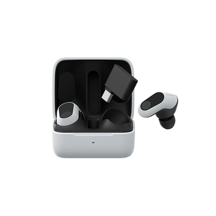 Sony INZONE Buds Wireless Gaming Earbuds, Perfect for PlayStation(R) 5, for PC/PS5/Switch/Mobile, 48Hr Battery with Case, Noise Canceling, 360 Spatial Sound, 2.4GHz USB-C Dongle, WF-G700N White by Sony - Image 1