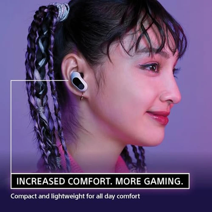 Sony INZONE Buds Wireless Gaming Earbuds, Perfect for PlayStation(R) 5, for PC/PS5/Switch/Mobile, 48Hr Battery with Case, Noise Canceling, 360 Spatial Sound, 2.4GHz USB-C Dongle, WF-G700N White by Sony - Image 3