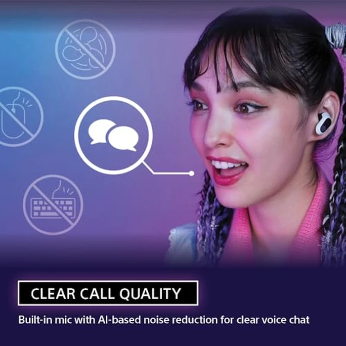 Sony INZONE Buds Wireless Gaming Earbuds, Perfect for PlayStation(R) 5, for PC/PS5/Switch/Mobile, 48Hr Battery with Case, Noise Canceling, 360 Spatial Sound, 2.4GHz USB-C Dongle, WF-G700N White by Sony - Image 5