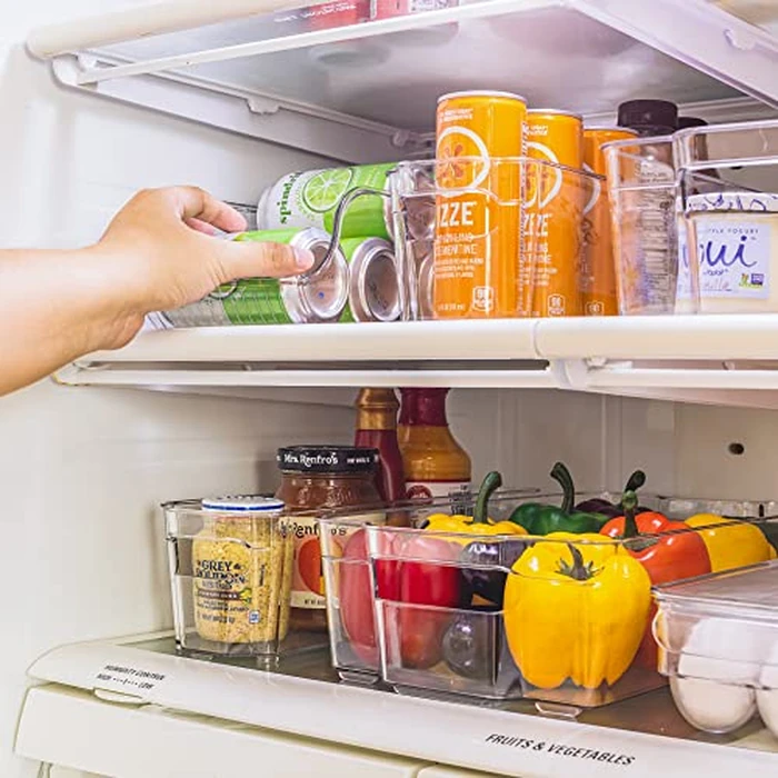 Sorbus Fridge Organizer Bins - Set of 8 Refrigerator Organizers and Storage Containers, Stackable Freezer Bins and House Essentials for New Home, BPA-Free Pantry Drawer Organizers by Sorbus - Image 9