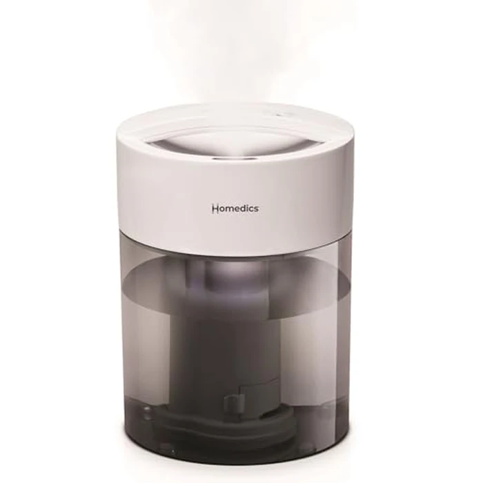HoMedics Humidifiers for Bedroom, Home, Nursery, Office and Plants. Total Comfort UV-C Ultrasonic Humidifier, Leak Resistant Design, 0.97 Gallon Tank, 35 Hour Run Time, Quiet, Cool Mist, Night Light by Homedics - Used - Good condition - US$61.47