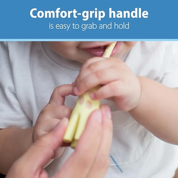 Dr. Brown's Infant-to-Toddler Toothbrush, Giraffe & Strawberry Toothpaste Set by Dr. Brown's - Image 8