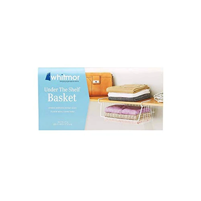 Whitmor White Wire Shelf Basket by Whitmor - Image 4