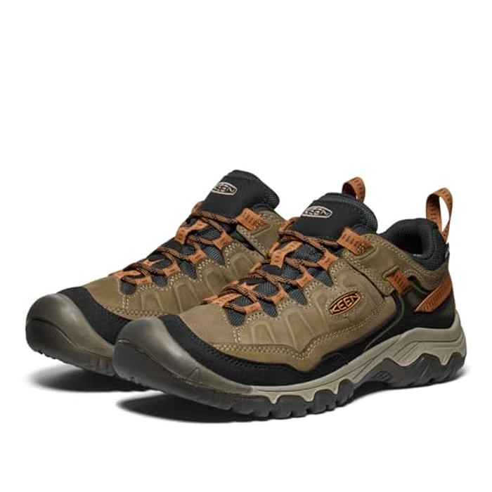 KEEN Men's Targhee 4 Low Height Durable Comfortable Waterproof Hiking Shoes, Sea Turtle/Roasted Pecan, 8.5 by KEEN - Image 4
