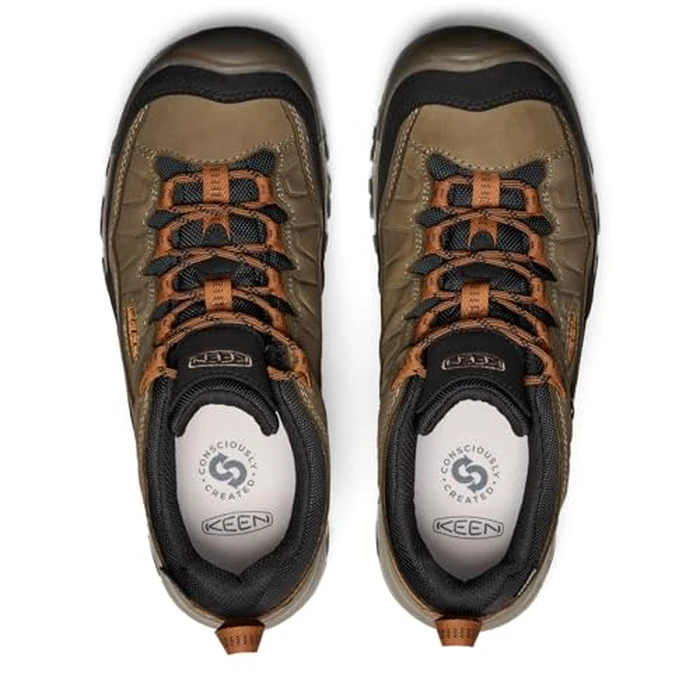 KEEN Men's Targhee 4 Low Height Durable Comfortable Waterproof Hiking Shoes, Sea Turtle/Roasted Pecan, 8.5 by KEEN - Image 5