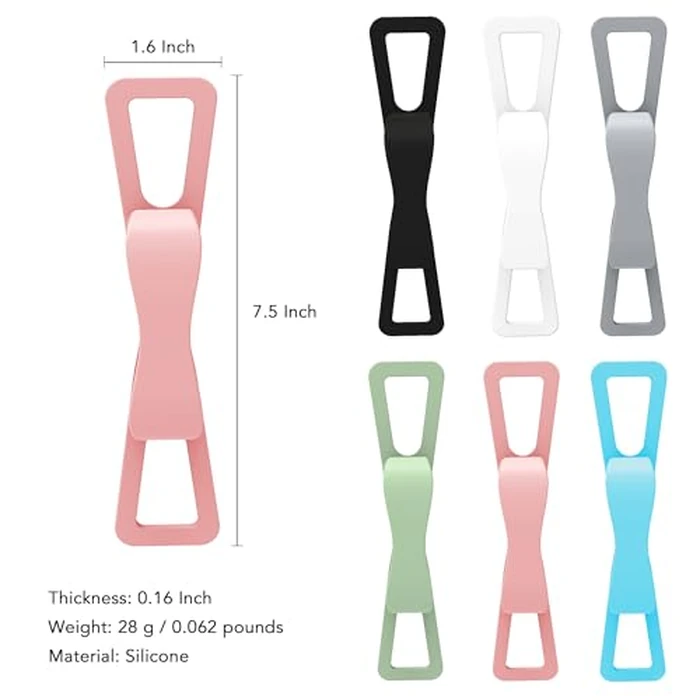 SEPTBEAM Ergonomic Silicone Hand Strap Holder for Kindle and Teblets - Handed Reading, Minimize Drops & Fatigue for Kindle Paperwhite/Kobo/Oasis/E-BookMini Teblets//Phone(Pink) by SEPTBEAM - Image 6