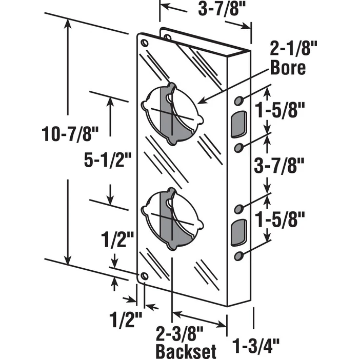 Prime-Line Products U 10539 Door Guard, 5-1/2-Inch, 2-3/8-Inch by 1-3/4-Inch, Stainless Steel by Prime-Line - Image 2