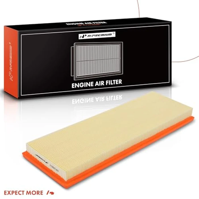 A-Premium Engine Air Filter Compatible with Volkswagen Beetle, Golf, Jetta, Passat, Rabbit, 2005-2015, L5 2.5L, Flexible Panel, Replace# 07K129620 by A-premium - Image 8