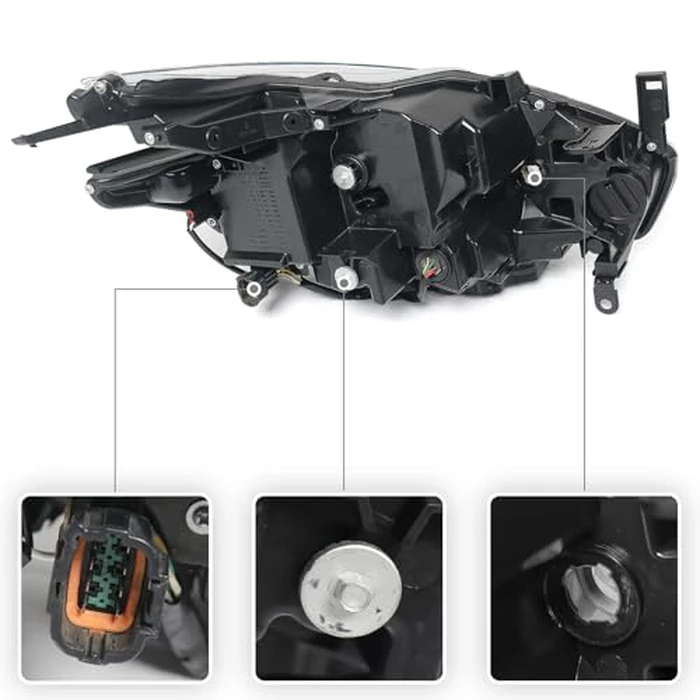 Huray Left LED Headlight Assembly Fit for Nissan Murano 2015 2016 2017 2018 [LED Model] LH OE Factory LED DRL Projector Headlamp w/o Bulbs Replacement Driver Side by Huray - Image 3