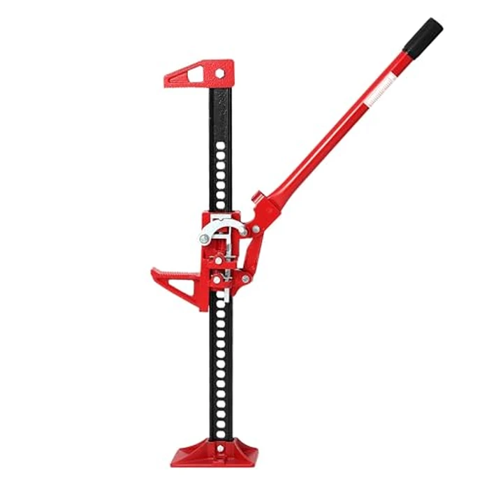 GarveeTech 33" Farm Jack, 3 Ton Capacity Ratcheting Off Road, Utility Heavy-Duty F-arm J-ack for Tractor, Truck, SUV, Lift Height 5.12-25.39 inches by GarveeTech - Used - Very Good condition