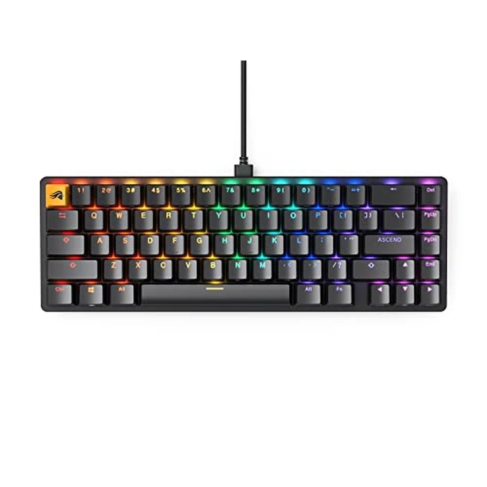 GLORIOUS Gaming Keyboard - GMMK 2 - TKL Hot Swappable Mechanical Keyboard, Red Switches, Wired, TKL Gaming Keyboard, Compact Keyboard - 65% Percent Keyboard (Black RGB Keyboard) (Renewed) by GLORIOUS - Refurbished condition - CA$87.73