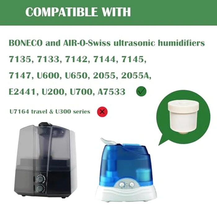 DAODEFUL 7531 Demineralization Cartridge for BONECO 7531 and AIR-O-Swiss ultrasonic humidifiers 7135, 7133, 7142, 7144, 7145, 7147, U600, U650, 2055, 2055A, E2441, U200, U700, A7533, 2 Pack by DAODEFUL - Image 2