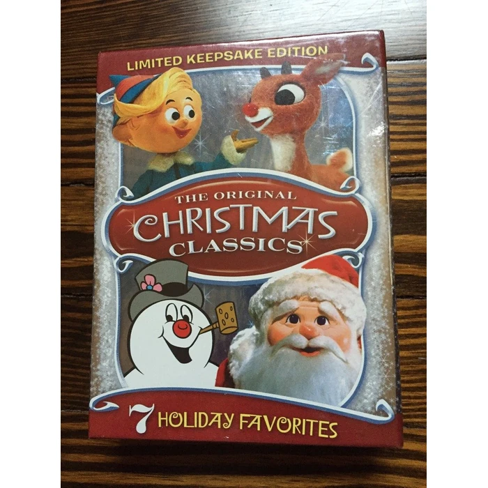 The Original Christmas Classics (Rudolph the Red-Nosed Reindeer / Santa Claus Is Comin' to Town / Frosty the Snowman / Frosty Returns / Mr. Magoo's Christmas Carol / Little Drummer Boy / Cricket on the Hearth) by UNIVERSAL MUSIC GROUP - Used - Acceptable condition - US$1.74