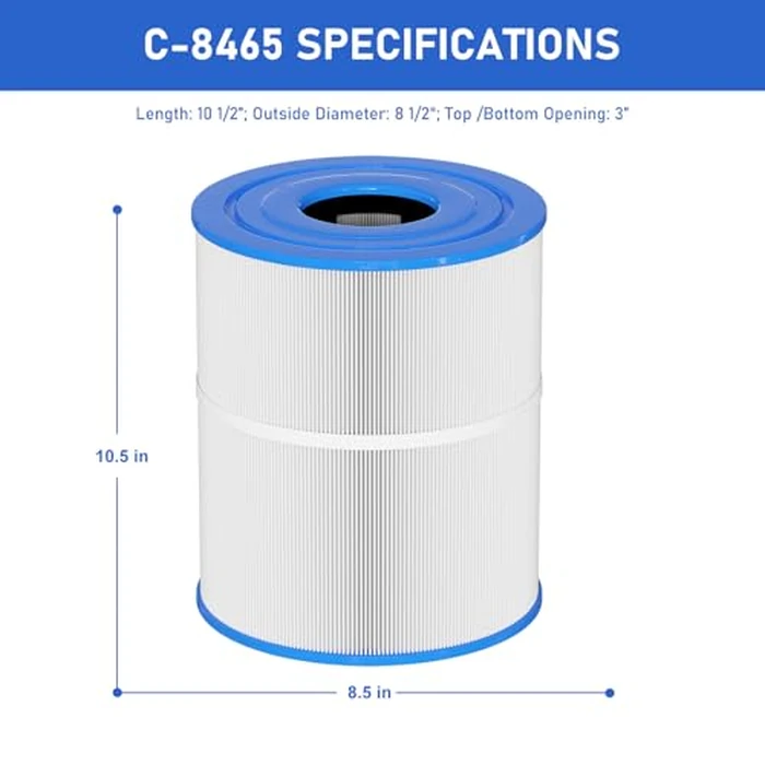 Vickmons C-8465 Spa Filter Replacement Compatible with Watkins 31114, Pleatco PWK65, Filbur FC-3960, 71827, 71828, Watkins 65 sq.ft Tiger River Spa Filter 2 Pack by Vickmons - Image 6