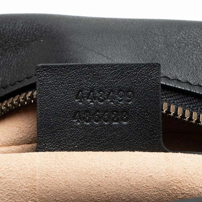 Gucci Matelasse Leather GG Marmont Ghost Medium Shoulder Bag - Leather - Black/Yellow/Blue by Gucci - Image 6