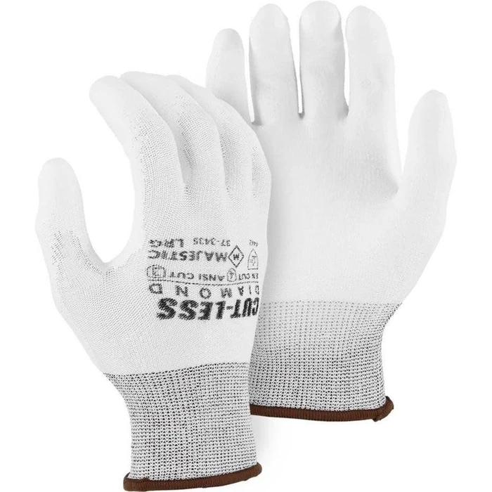 Majestic Dyneema Gloves Cut Level A3 (S) - White by Majestic - Image 1