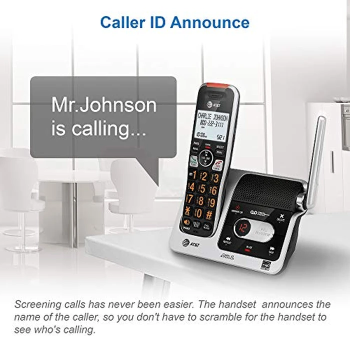 AT&T BL102 DECT 6.0 Cordless Phone for Home with Answering Machine, Call Blocking, Caller ID Announcer, Audio Assist, Intercom, and Unsurpassed Range, (Canadian Version) by VTech - Image 6