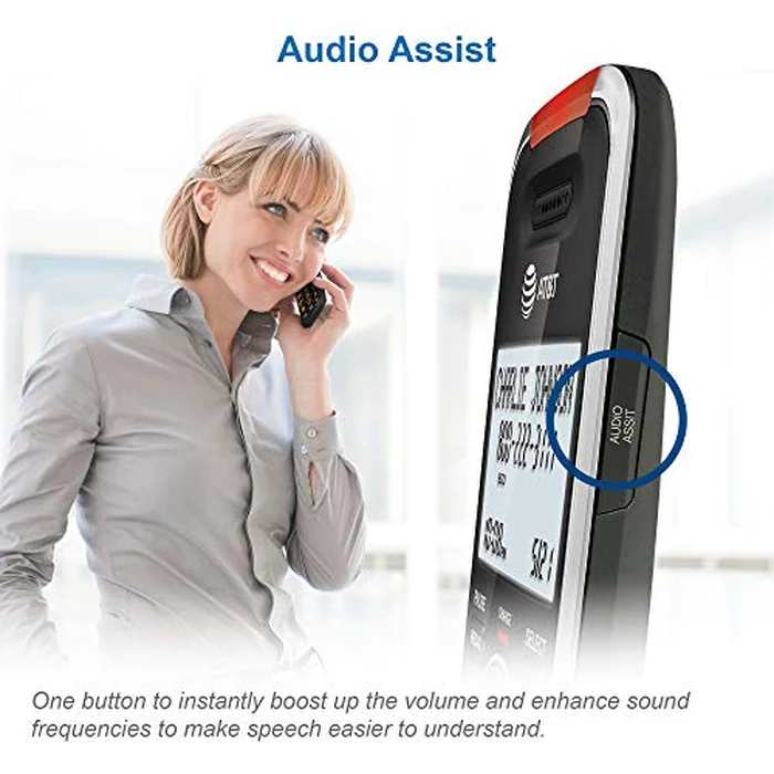 AT&T BL102 DECT 6.0 Cordless Phone for Home with Answering Machine, Call Blocking, Caller ID Announcer, Audio Assist, Intercom, and Unsurpassed Range, (Canadian Version) by VTech - Image 7