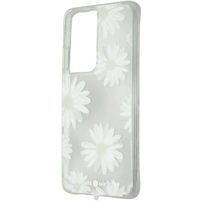 Case-Mate Prints Series Phone Case for Samsung Galaxy S21 Ultra 5G - Glitter Daisies by Case-Mate - Refurbished - Brand New condition