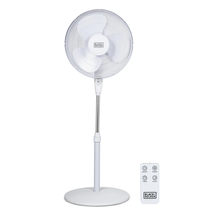 BLACK+DECKER 16" Stand Fan with Remote (White), 16 in. Fan, White by BLACK+DECKER - Used - Like New condition - CA$50.91