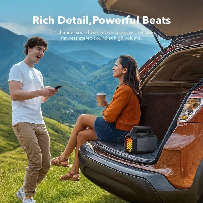 Soundcore by Anker Boom 2 Portable Bluetooth Speaker with Powerful Bass - Phantom Black by Soundcore - Image 6