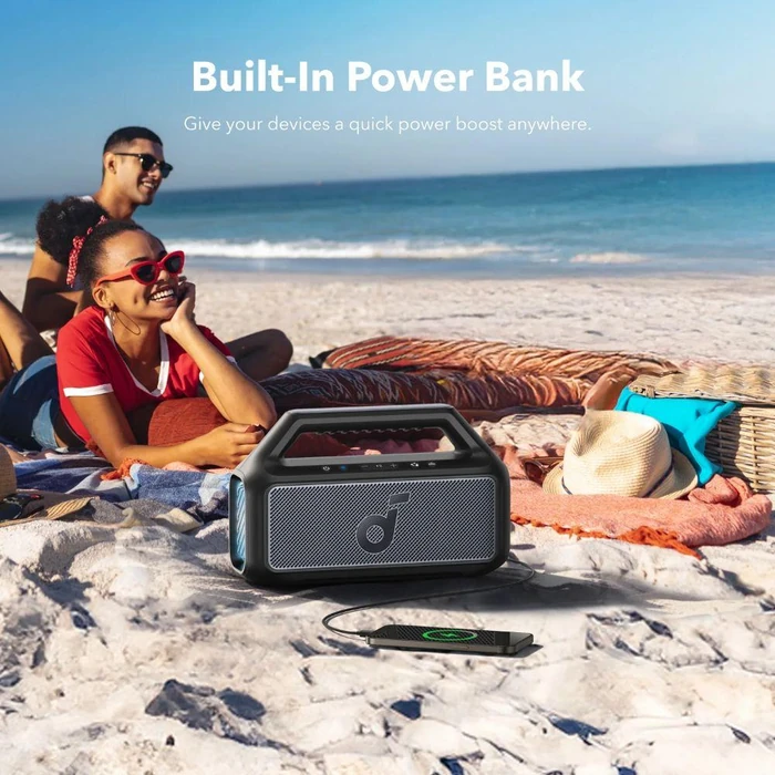 Soundcore by Anker Boom 2 Portable Bluetooth Speaker with Powerful Bass - Phantom Black by Soundcore - Image 7