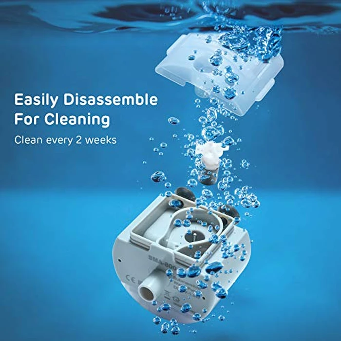 iPettie Water Fountain Pump for Stainless Steel Cat Drinking Fountain, IP-670-P, 1 Pack of Pump, Not Included Adapter, Not Included Yellow Extension by iPettie - Image 3