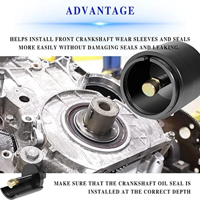 Fits for 6.6l Duramax Diesel J-44644 Front Crankshaft Seal and Wear Sleeve Remover Puller Alt ST-196 by besttruck - Image 4