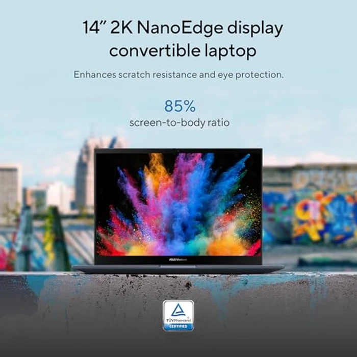 ASUS Vivobook S 14 Flip, 14” WUXGA Touch Display, Intel Core i5-13420H CPU, 16GB RAM, 1TB SSD, NumberPad, WiFi 6E, Windows 11 Home, Quiet Blue, TP3402VA-DS51T-CA by Asus - Image 4