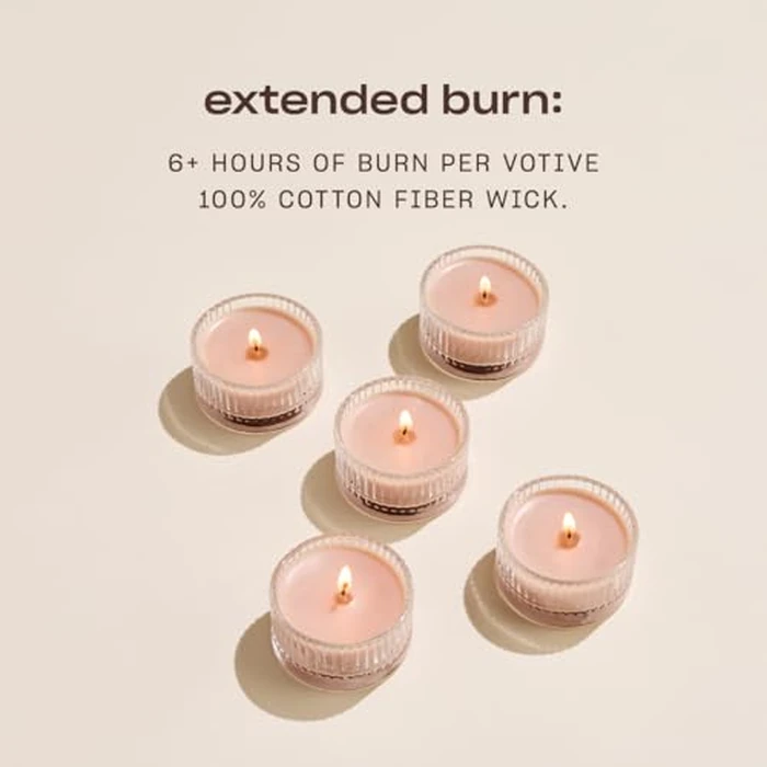 Snif G.O.A.T. Votive Candle Set, 5 Premium Scented Candles, 100% Cotton Fiber Wicks, Soy Wax Blend, Non-Toxic, Vegan by Snif - Image 4