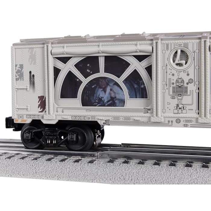 Lionel Disney Star Wars Rebel RS-3 LionChief O Gauge Electric Train Set with Bluetooth 5.0, Remote Control, Freight Cars & FasTrack - Lights & Sounds Ready to Run Model Train Set, Ages 14+ by Lionel - Image 9