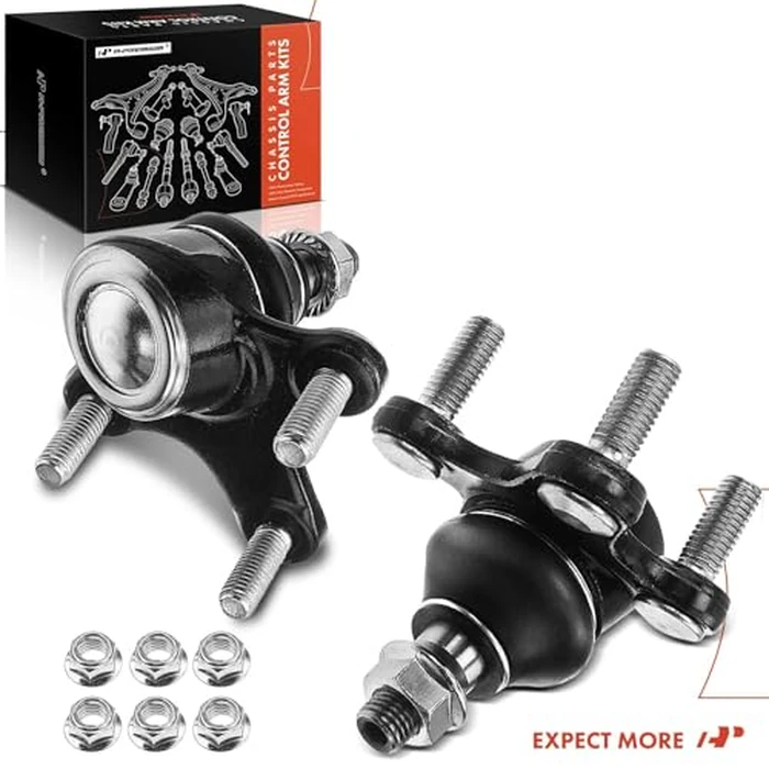A-Premium 2 x Front Lower Ball Joint, Compatible with Volkswagen Jetta 05-18, Passat & Beetle 12-19, Golf 10-14, Golf R 12-13, Tiguan 09-17, Eos 07-16, GTI 06-14, Rabbit 06-09, Audi A3/Q3 (Quattro) by A-premium - Image 9
