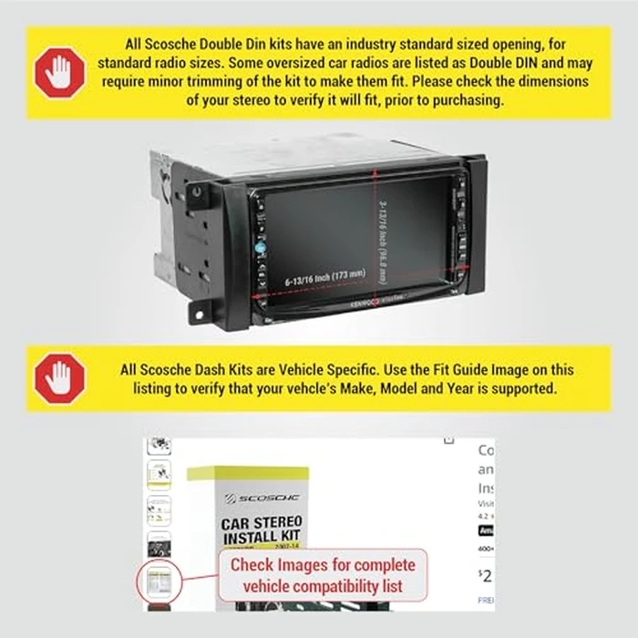 Install Centric ICCR6BN Chrysler/Dodge/Jeep 2007-14 Double Din Complete Installation Kit by Scosche - Image 2