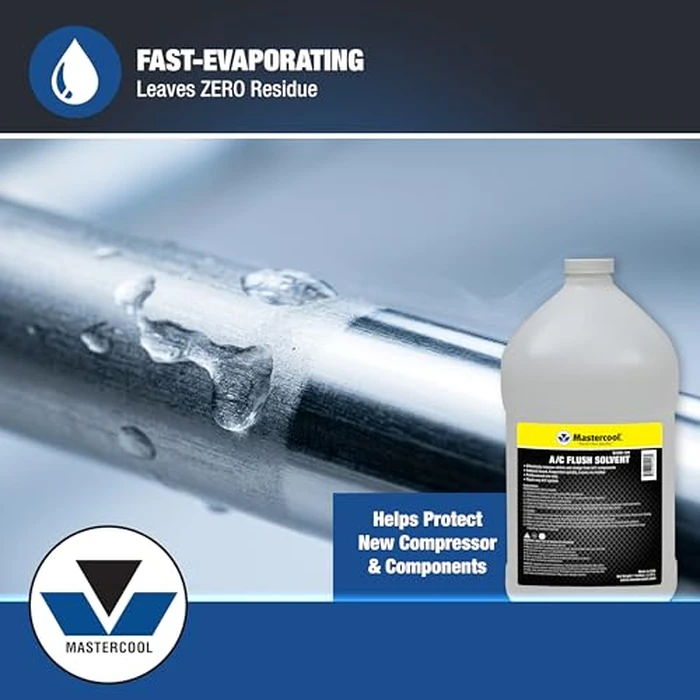 Mastercool 91049-128-4 A/C Flush Solvent, 4-Pack 1 Gallon - Professional Automotive & HVAC/R System Flush - Solvent-Based, Fast-Evaporating, Leaves No Residue, Non-Flammable, Made in USA by Mastercool - Image 4