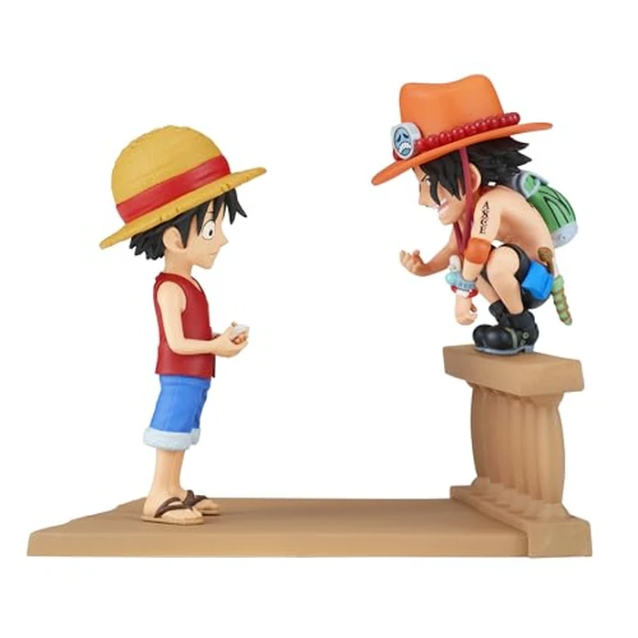 Banpresto - One Piece - Log Stories - Monkey D. Luffy & Portgas D. Ace, Bandai Spirits World Collectable Figure by Banpresto - Image 1