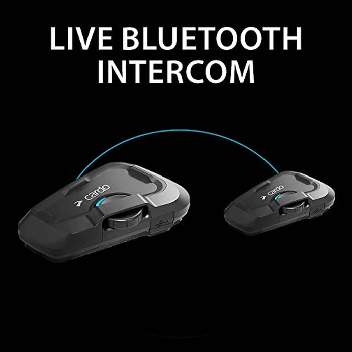 Cardo Systems FREECOM 2X Motorcycle 2-Way Helmet Bluetooth Communication System Headset Intercom, Universal Bluetooth Connectivity, Waterproof, 40mm Speakers - Single Pack by Cardo - Image 3