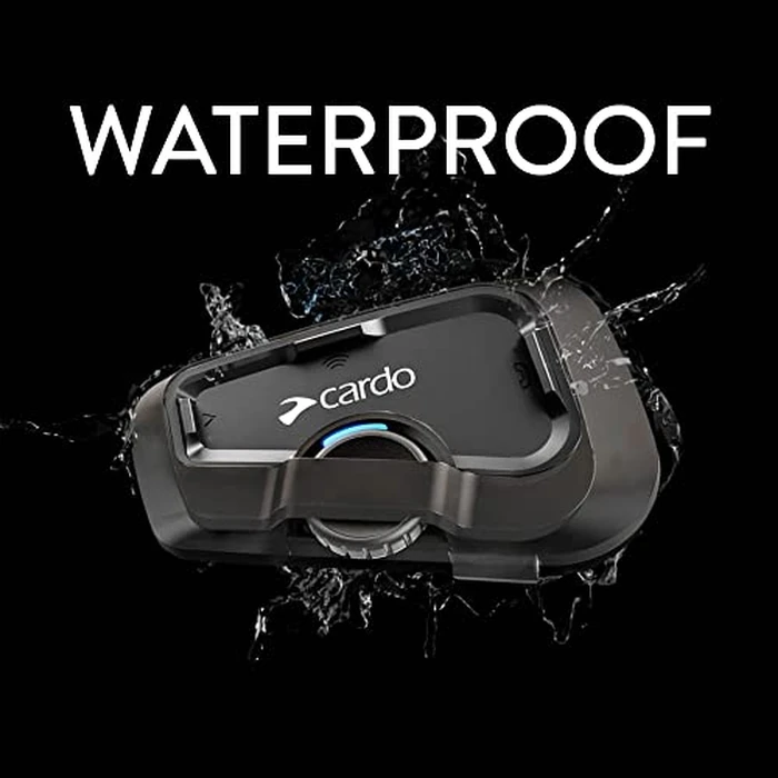 Cardo Systems FREECOM 2X Motorcycle 2-Way Helmet Bluetooth Communication System Headset Intercom, Universal Bluetooth Connectivity, Waterproof, 40mm Speakers - Single Pack by Cardo - Image 4