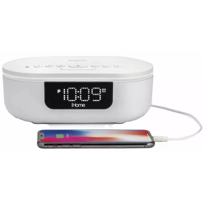 iHome iUVBT1 Power UVC Pro 360 UV-C Sanitizer with Bluetooth Speaker - White by iHome - Refurbished - Acceptable condition - US$29.98